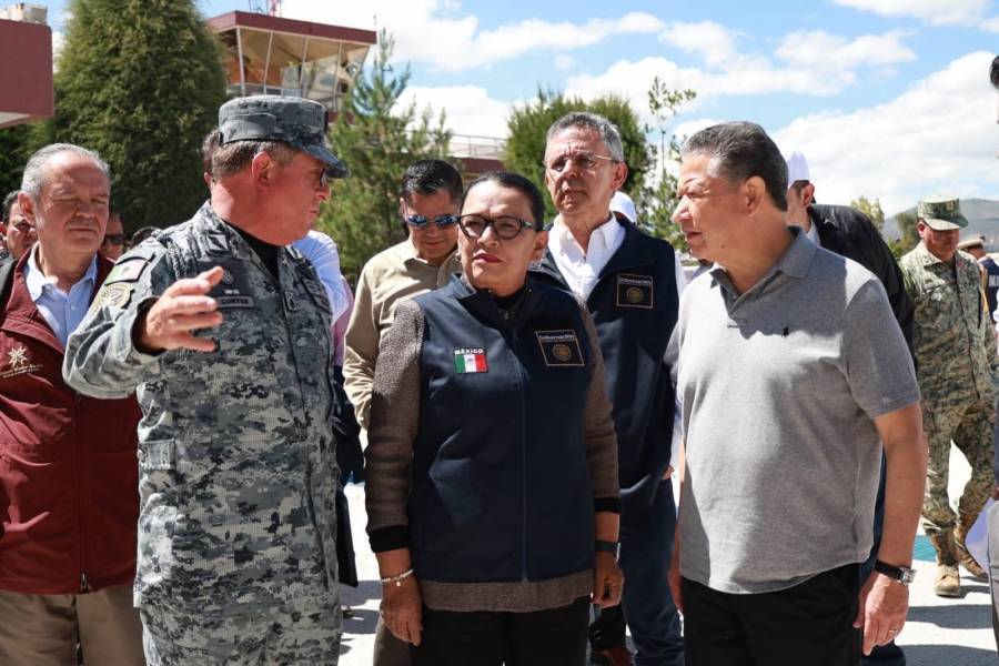 Encabeza Rosa Icela Rodr&iacute;guez labores de apoyo tras lluvias en Hidalgo