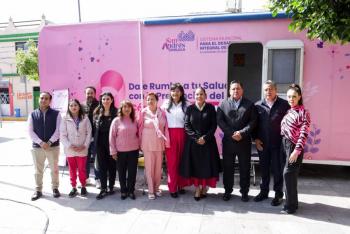 San Andr&eacute;s Cholula se ilumina de rosa en el D&iacute;a Internacional de la Lucha contra el C&aacute;ncer de Mama