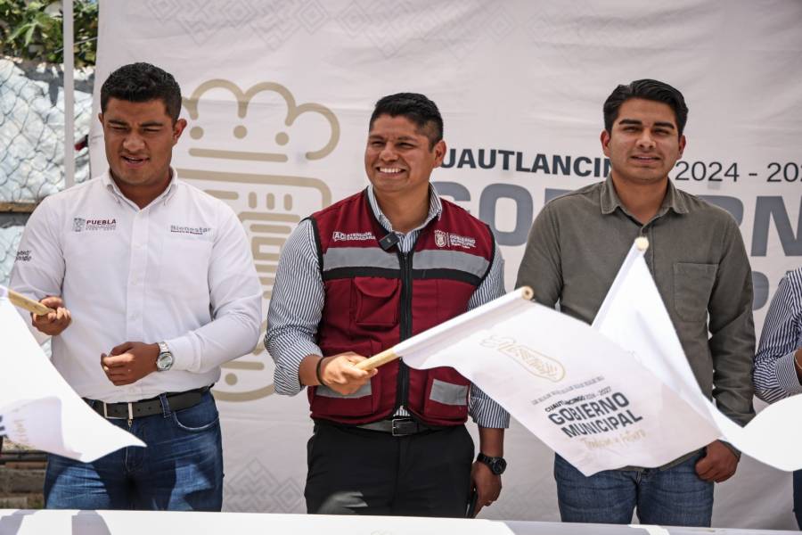 Omar Mu&ntilde;oz arranca obra de pavimentaci&oacute;n en Sanctorum