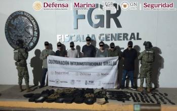 Autoridades federales refuerzan operativos en Sinaloa con detenciones y aseguramientos de armamento