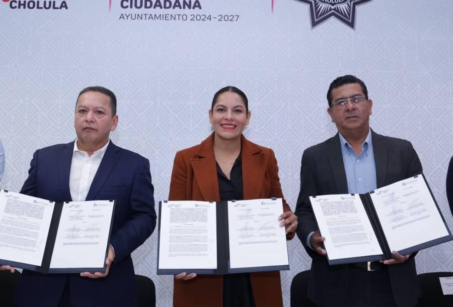 Fortalece San Andr&eacute;s Cholula seguridad bancaria mediante convenio con SEPROBAN