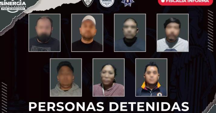 Fiscal&iacute;a detiene a siete personas en 12 cateos simult&aacute;neos