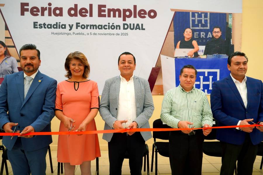 Gobierno de Texmelucan, UTH Y Canaco inauguran Feria de Estad&iacute;a, Formaci&oacute;n Dual y Empleo 2025