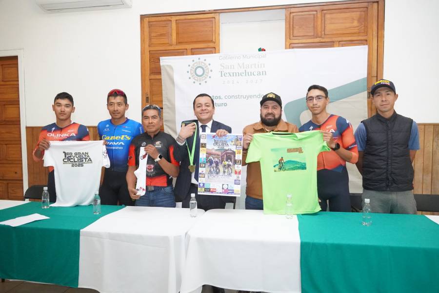 Gobierno de Texmelucan presenta la 1a Gran Vuelta Ciclista San Mart&iacute;n Texmelucan 2025