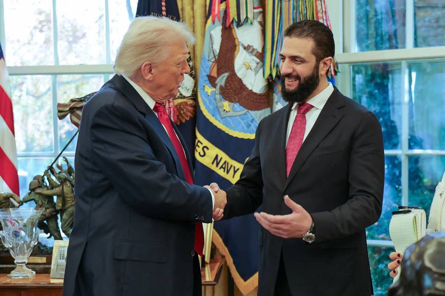 Trump recibe al presidente de Siria en hist&oacute;rica cita en la Casa Blanca