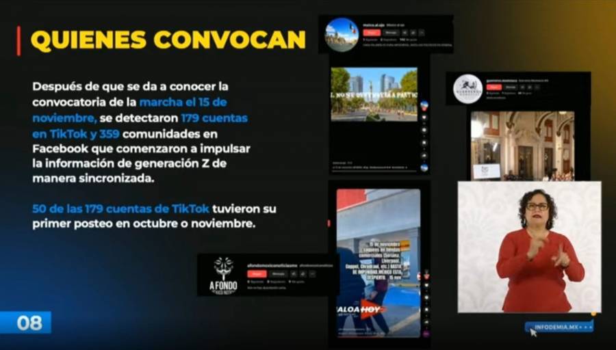 Acusa Gobierno de Sheinbaum de estrategia digital pagada detr&aacute;s de marcha convocada por Generaci&oacute;n Z