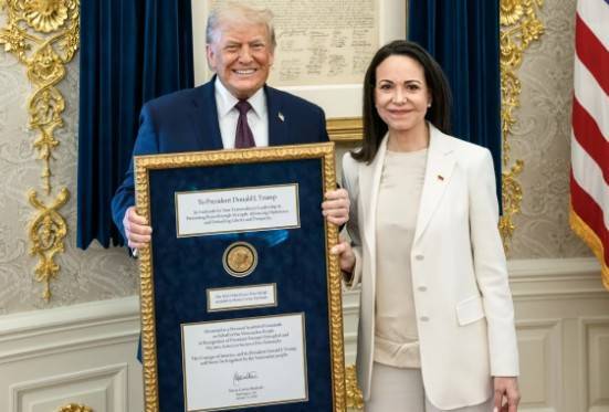 Indignaci&oacute;n en Noruega tras la entrega del Nobel de la Paz de Machado a Donald Trump
