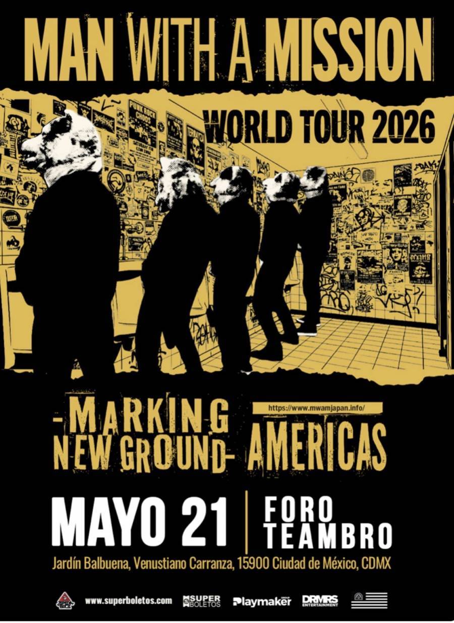 Man With a Mission trae su gira “MARKING NEW GROUND” a Mexico este 21 de mayo en foro Teambro