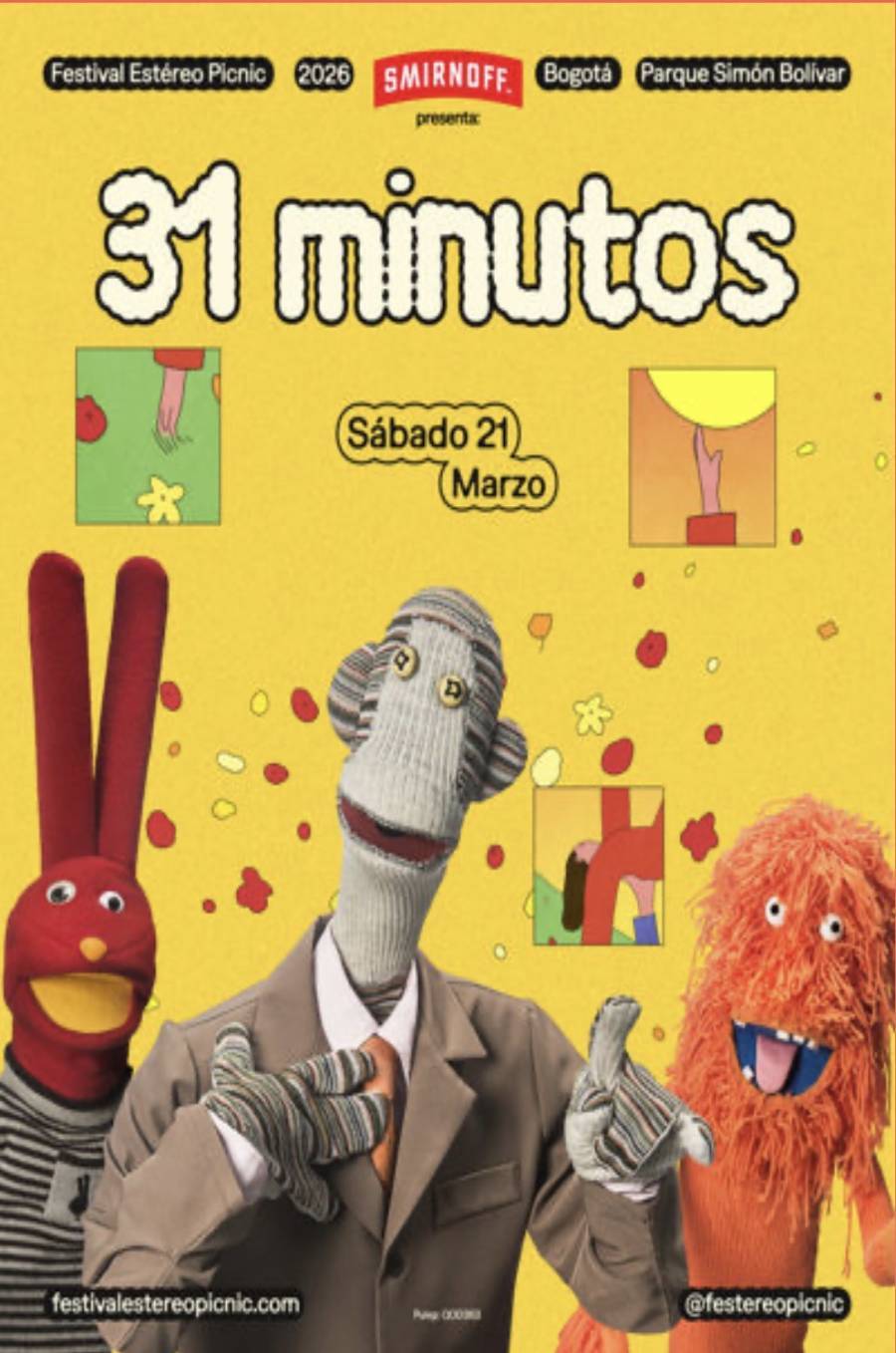 31 Minutos desata la nostalgia en el Est&eacute;reo Picnic 2026