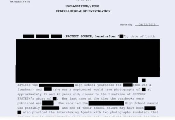 Publican documentos del FBI con acusaciones contra Trump en caso Epstein