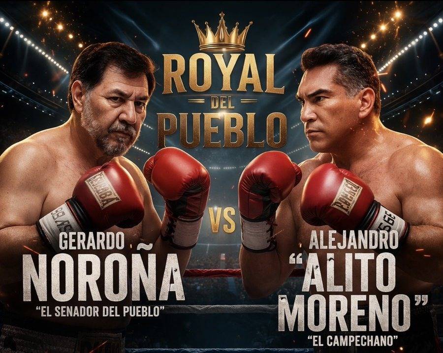 Rivalidad entre Alejandro Moreno y Fern&aacute;ndez Noro&ntilde;a podr&iacute;a llegar al Ring Royale