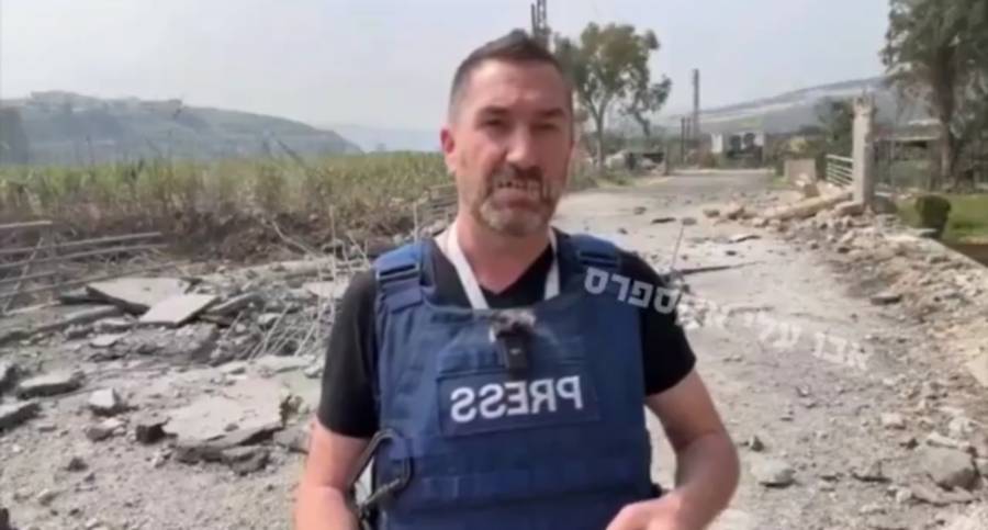 Explosi&oacute;n de misil sorprende a reportero durante transmisi&oacute;n en vivo en L&iacute;bano