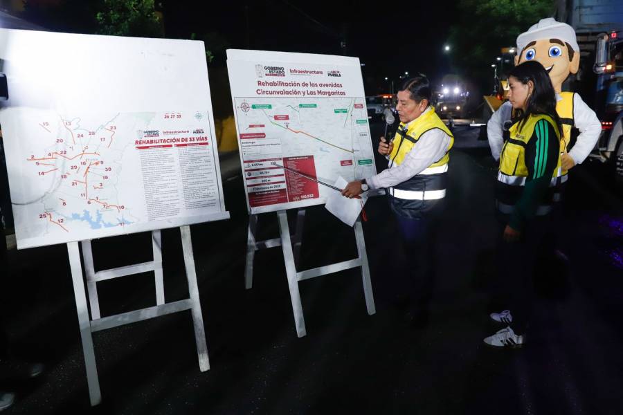 Rehabilitaci&oacute;n de Avenida Margaritas registra avance del 67%