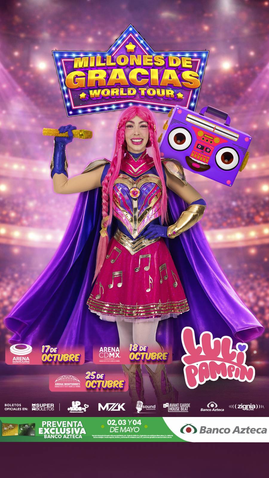 LULI PAMP&Iacute;N, “Millones de gracias WORLDTOUR”