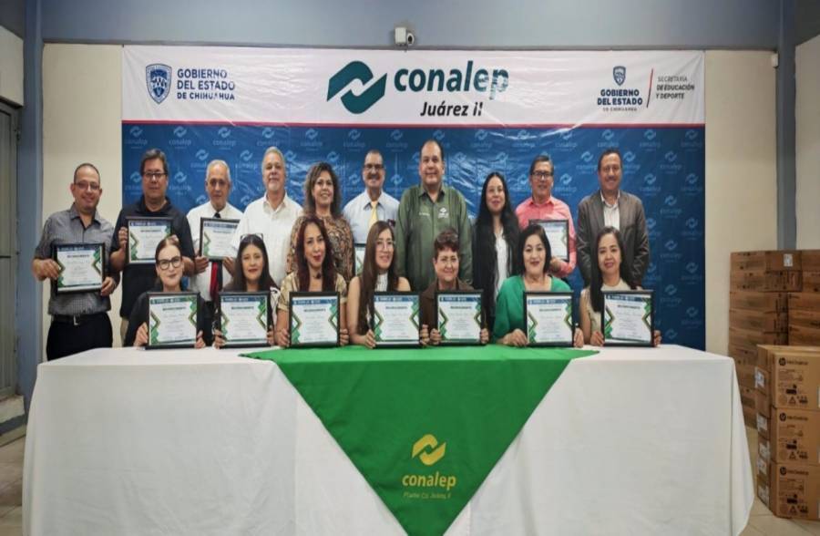 Conalep Chihuahua reconoce a 200 docentes por 5, 10 y 15 a&ntilde;os de servicio