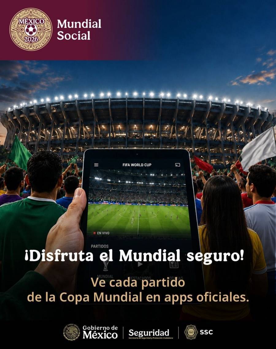 Autoridades alertan por aplicaciones fraudulentas para ver partidos del Mundial 2026