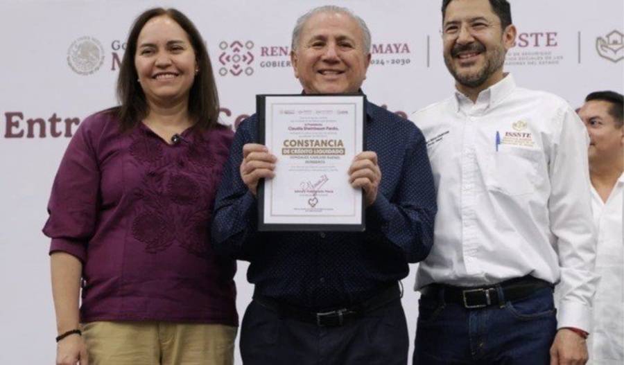 ISSSTE condona deudas y entrega finiquitos a 423 beneficiarios del FOVISSSTE en Yucat&aacute;n