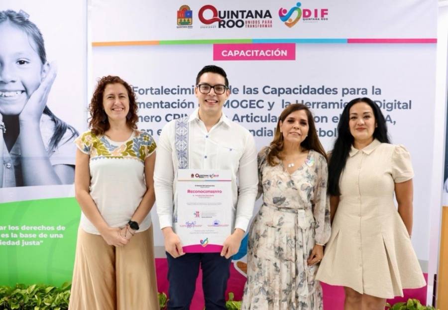 Ver&oacute;nica Lezama fortalece protecci&oacute;n infantil en Quintana Roo con apoyo de UNICEF rumbo al Mundial 2026