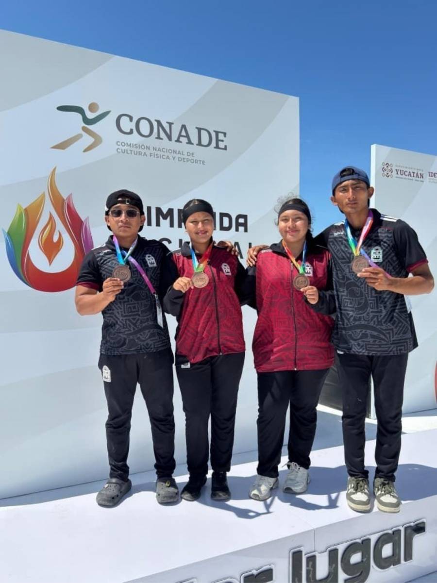 Canotaje de Quintana Roo suma tres medallas de bronce en Olimpiada Nacional CONADE 2026