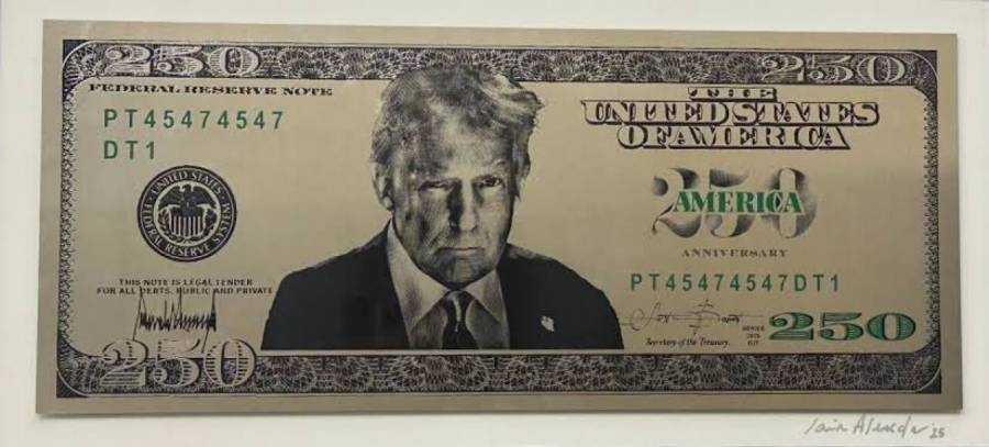 Tesoro de EE.UU. dise&ntilde;a billete de 250 d&oacute;lares con la imagen de Trump