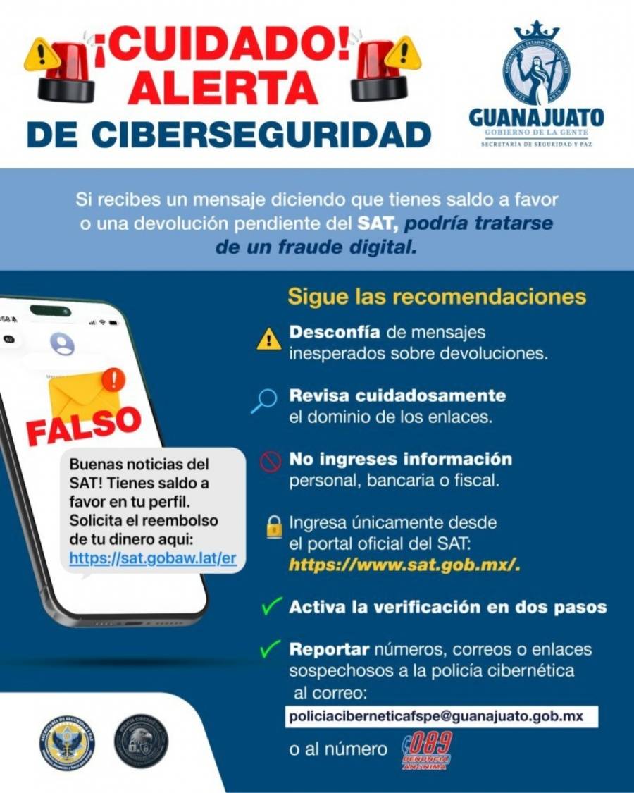 Polic&iacute;a Cibern&eacute;tica alerta sobre fraudes v&iacute;a SMS que suplantan a DHL y al SAT