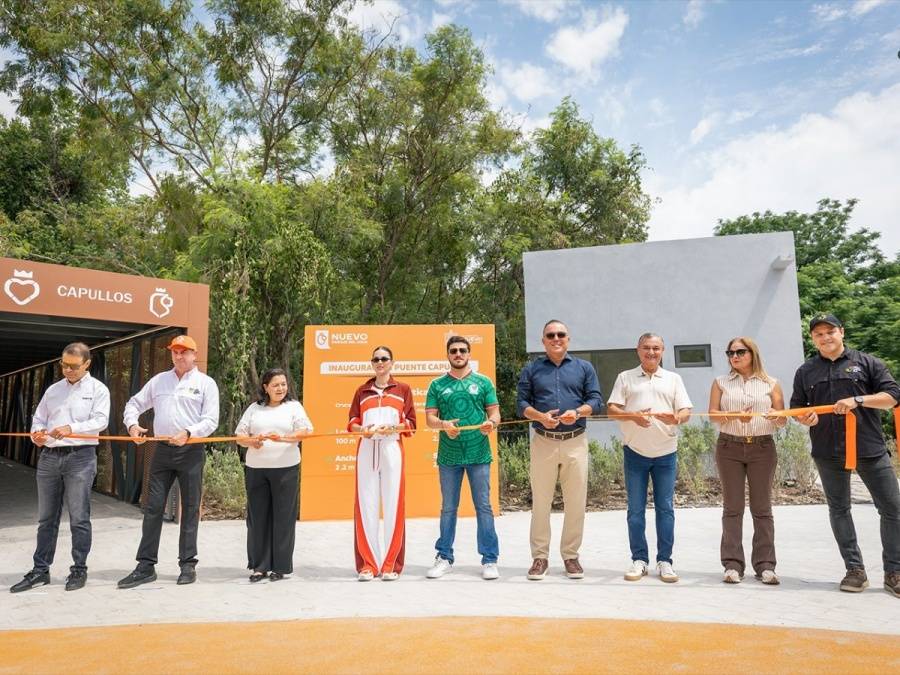 Samuel Garc&iacute;a y Mariana Rodr&iacute;guez inauguran Puente Capullos en Guadalupe, Nuevo Le&oacute;n