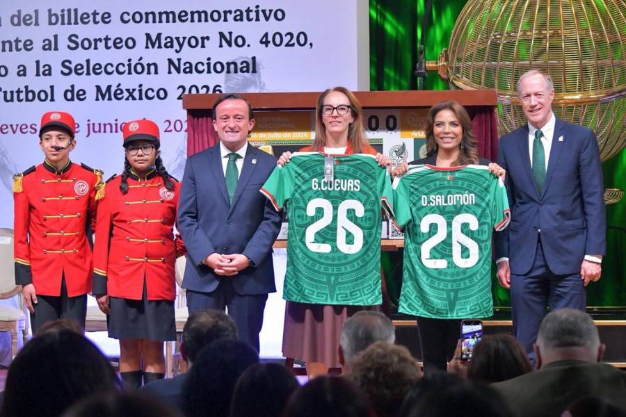Unen Loter&iacute;a Nacional y FMF historia, tradici&oacute;n y orgullo en billete conmemorativo dedicado a la Selecci&oacute;n Nacional de Futbol M&eacute;xico 2026