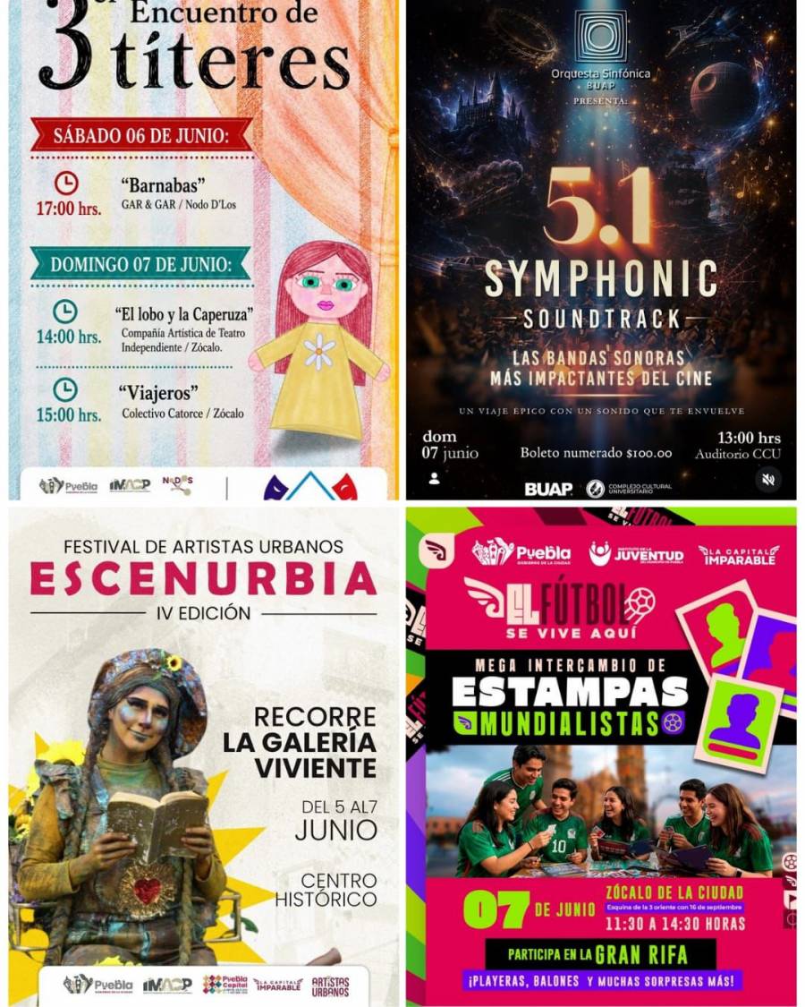 M&uacute;sica, t&iacute;teres y danza tiene preparado el Gobierno de Pepe Chedraui para este fin de semana.
