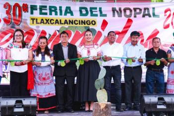 Celebra Lupita Cuautle la tradici&oacute;n y el orgullo de Tlaxcalancingo en la Feria del Nopal 2026