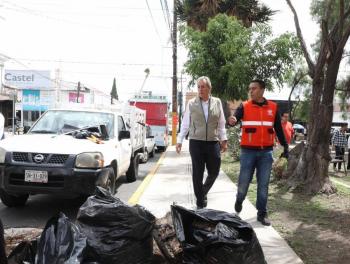 Refuerza Pepe Chedraui jornadas de limpieza para mejorar la imagen urbana en favor de las y los poblanos