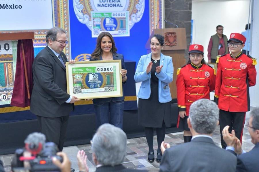 Lotería Nacional dedica sorteo al 70 aniversario de la Biblioteca Central de la UNAM