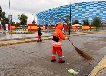 Gobierno de Pepe Chedraui mantiene limpios los alrededores del Estadio Cuauht&eacute;moc tras evento deportivo