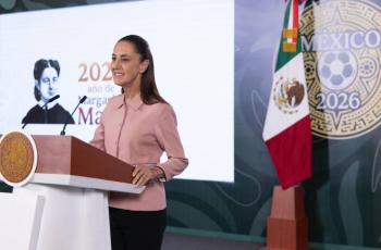 Sheinbaum entrega 520 boletos del Mundial a ni&ntilde;as, ni&ntilde;os y adultos mayores