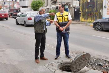 Realiza Secretar&iacute;a de Infraestructura correcci&oacute;n temporal en da&ntilde;o por drenaje en Avenida Lafragua