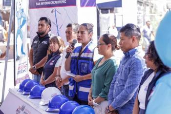 Con inversi&oacute;n en infraestructura hidr&aacute;ulica, Lupita Cuautle mejora el acceso al agua potable