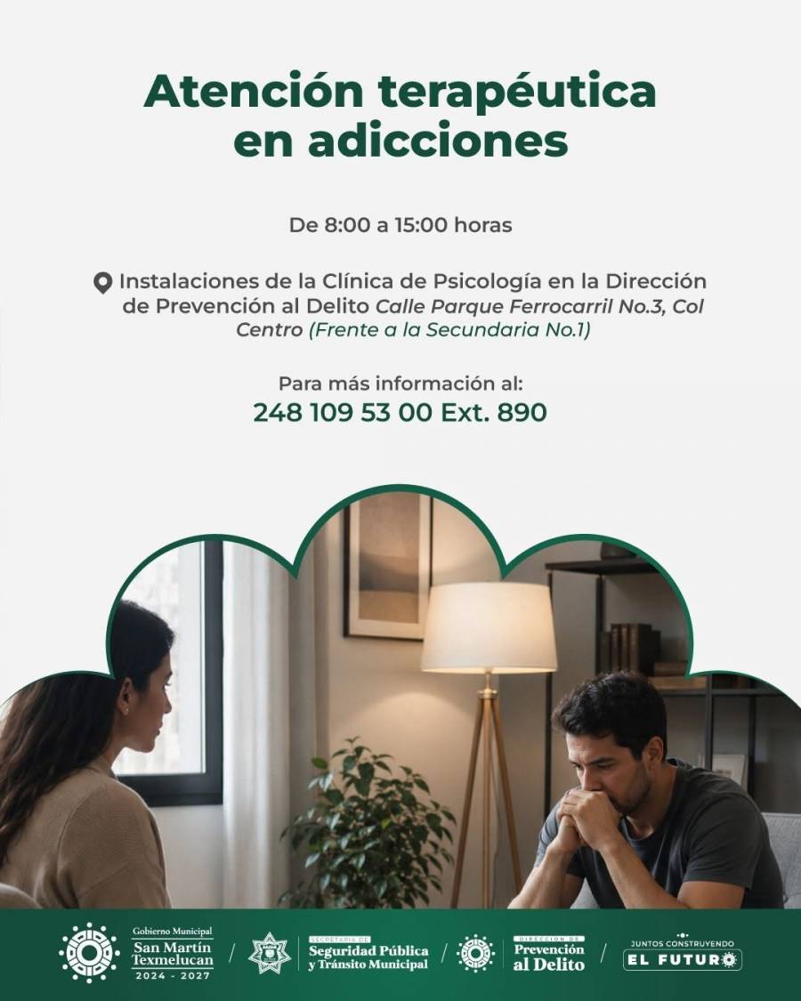 Gobierno De Texmelucan Impulsa Acciones Para La Prevenci&oacute;n Y Tratamiento De Las Adicciones