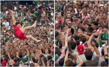M&eacute;xico y Corea del Sur se enfrentan en Guadalajara con baile masivo de Gangnam Style