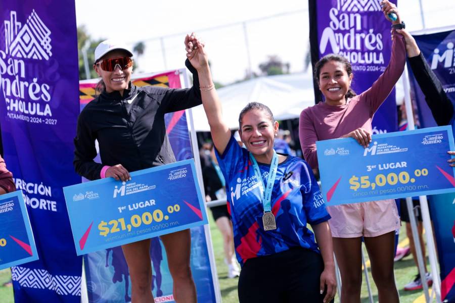 M&aacute;s de 6 mil corredores celebran el D&iacute;a del Pap&aacute; en el Medio Marat&oacute;n de San Andr&eacute;s Cholula 2026
