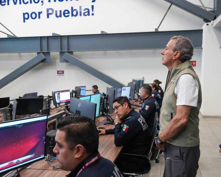 Supervisa Pepe Chedraui avances de Puebla 360 y labores de videovigilancia