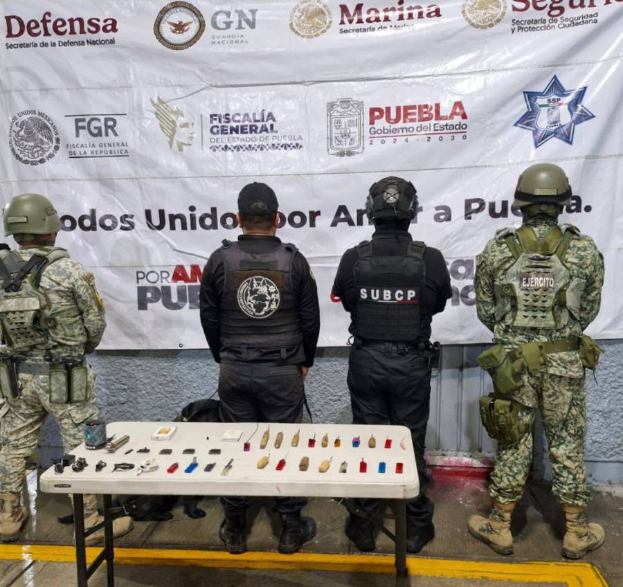 SSP y DEFENSA realizan operativo de revisi&oacute;n en el penal de Cholula