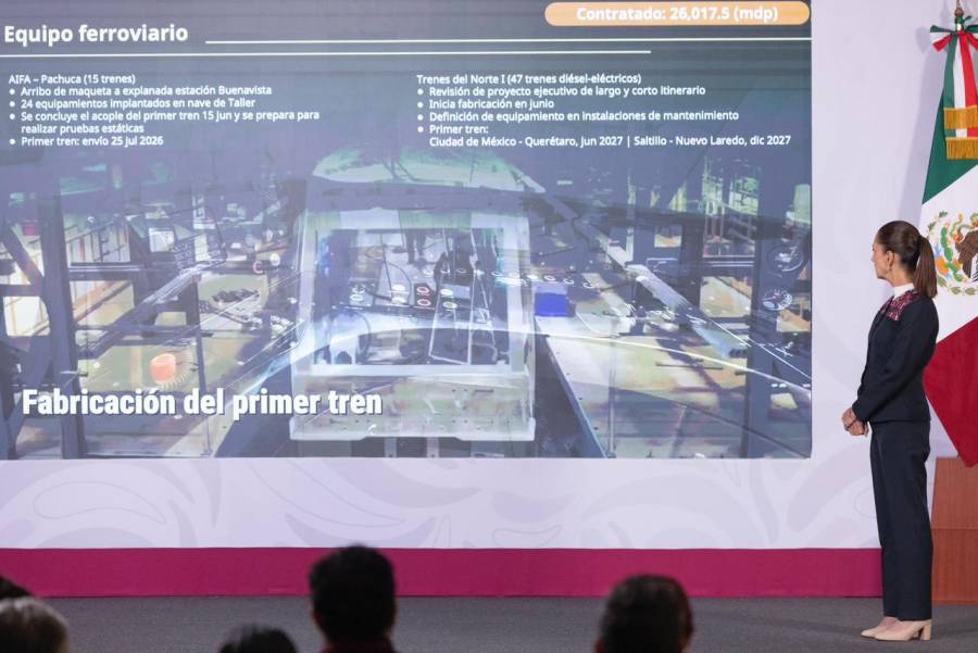 Sheinbaum prev&eacute; inaugurar trenes M&eacute;xico-Quer&eacute;taro y M&eacute;xico-Pachuca en 2027