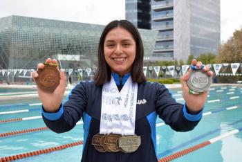 Destaca estudiante BUAP en competencias nacionales de nataci&oacute;n