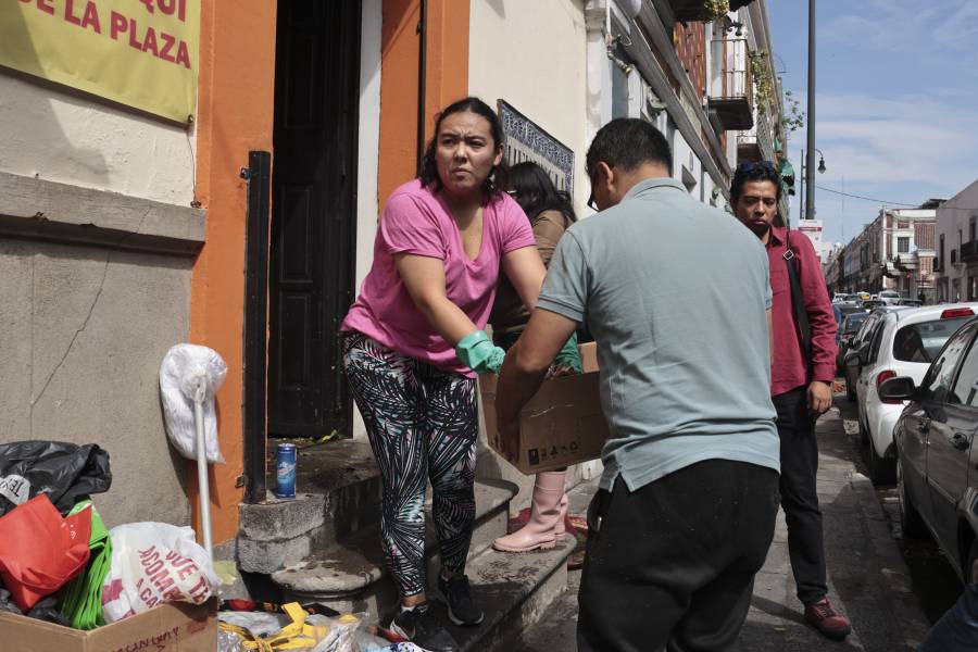 Gobierno de Puebla apoyar&aacute; a comercios afectados por lluvias en el Centro Hist&oacute;rico