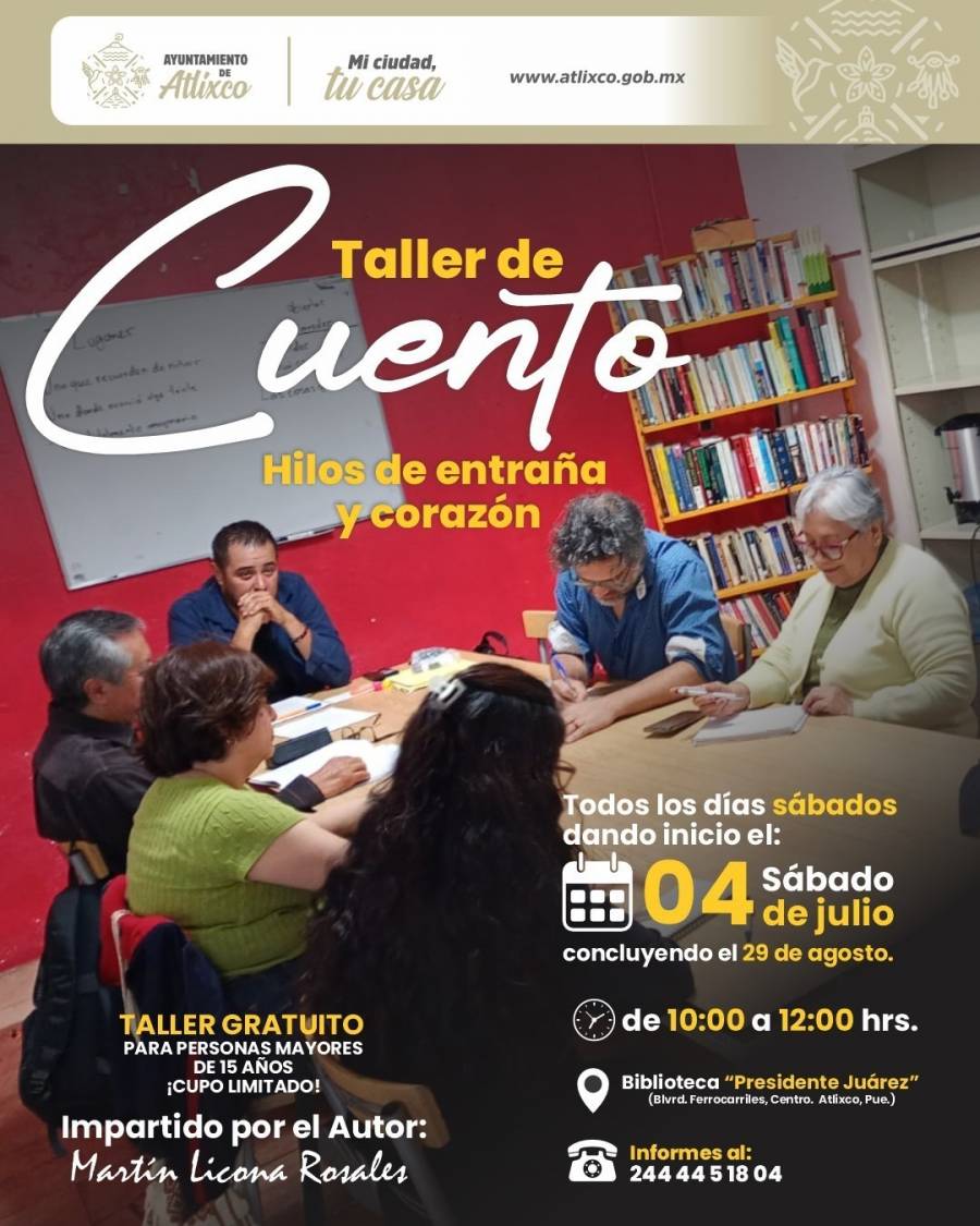 Atlixco Impulsa La Creaci&oacute;n Literaria; Ariadna Ayala Anuncia Taller Gratuito De Cuento