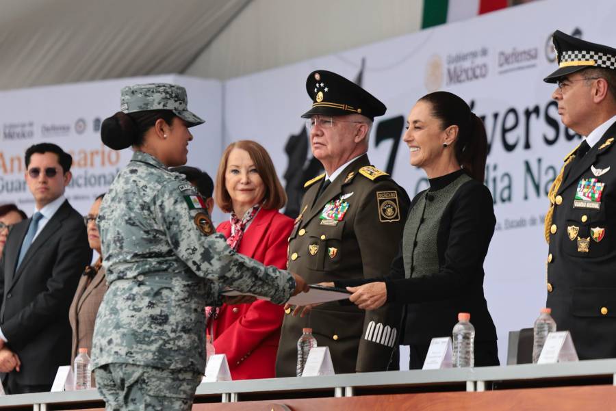 Sheinbaum reconoce a la Guardia Nacional por reducci&oacute;n de homicidios