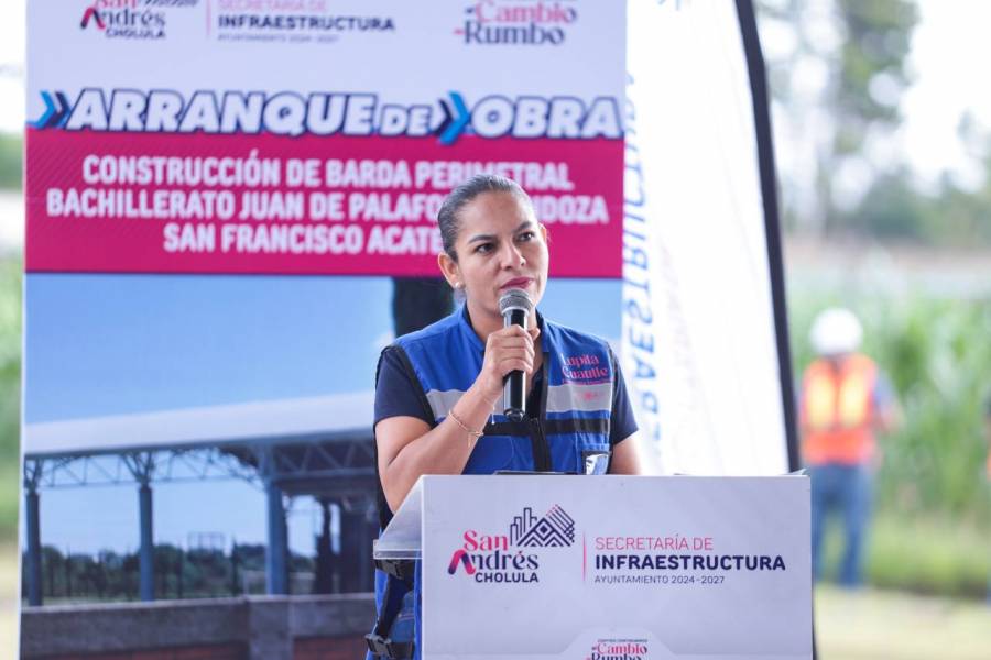 Gobierno de San Andr&eacute;s Cholula fortalece infraestructura educativa en San Francisco Acatepec