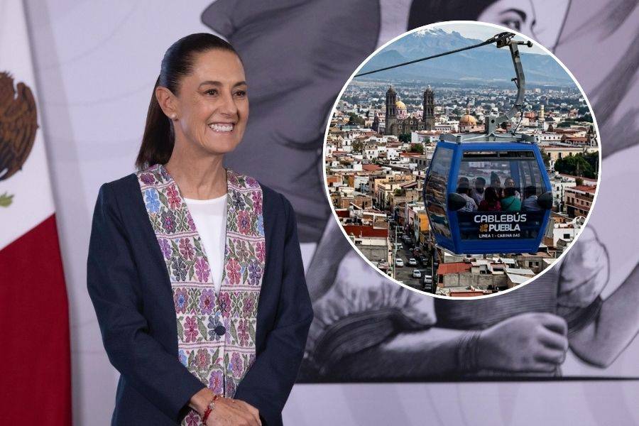 Sheinbaum respalda el Cablebús de Puebla y llama al diálogo