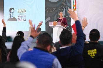Sheinbaum fija como prioridad erradicar la extorsi&oacute;n en Michoac&aacute;n
