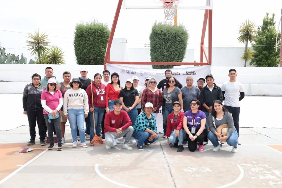 Lupita Fern&aacute;ndez impulsa acciones de recuperaci&oacute;n de espacios p&uacute;blicos en San Crist&oacute;bal Tepontla
