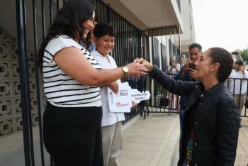 Sheinbaum entrega 32 Viviendas para el Bienestar en Michoac&aacute;n